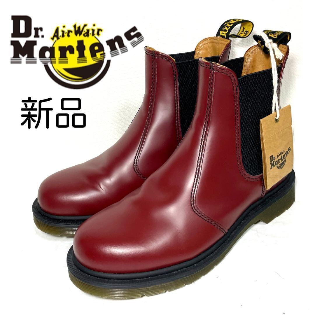 新品 DR. MARTENS UK3 チェルシーブーツ チェリーレッド - メルカリ