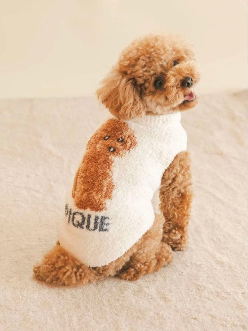 ジェラートピケ トイプードルジャガードプルオーバー オフホワイト