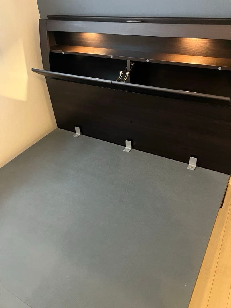 ニトリ／セミダブルベッドフレーム(OPグランCタテ 浅型/DBR) セミダブルベッドフレーム(アザン3 浅型/LBR) | ニトリネット【公式