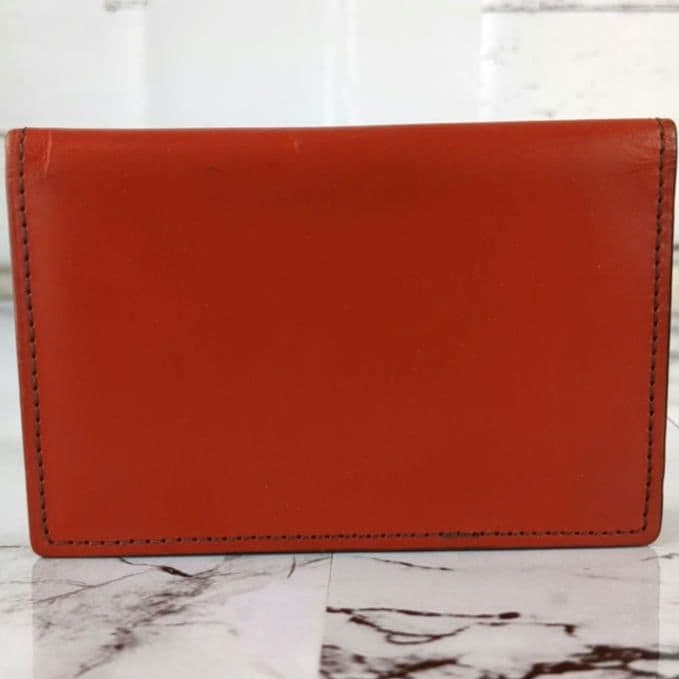 未使用級】ココマイスター☆コードバン カードケース 名刺入れ レッド