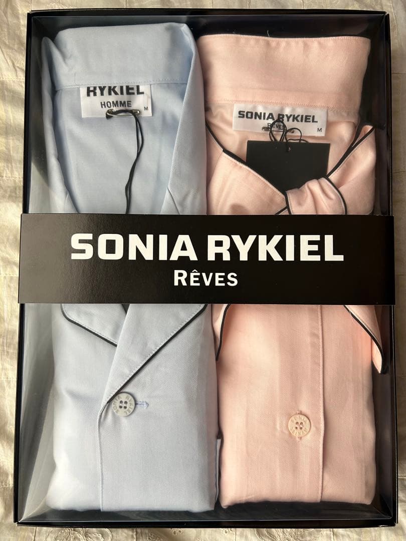 最終価格　新品SONIA RYKIEL ペア　パジャマセット M 水色 ピンク 最終価格 新品SONIA RYKIEL ペア パジャマセット M 水色 ピンク - メルカリ