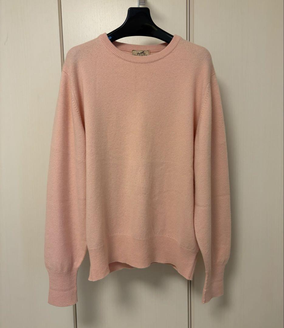 90s エルメス カシミヤ 2PLY ニット バランタイン製 スコットランド M 90s エルメス カシミヤ 2PLY ニット バランタイン製 スコットランド M