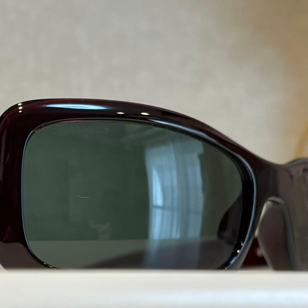 希少カラー✨️ CHANELサングラス 6024 サイドココ ボルドー - メルカリ