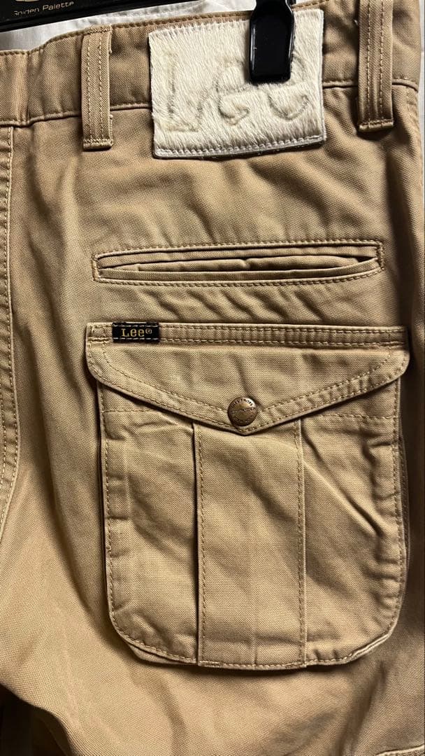 希少品)Lee ベージュ カーゴパンツ 大量ポケット