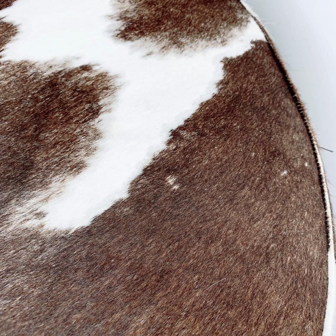 IKEA 牛革 ハラコスツール イケア ストックホルム スツール 牛毛皮 黒