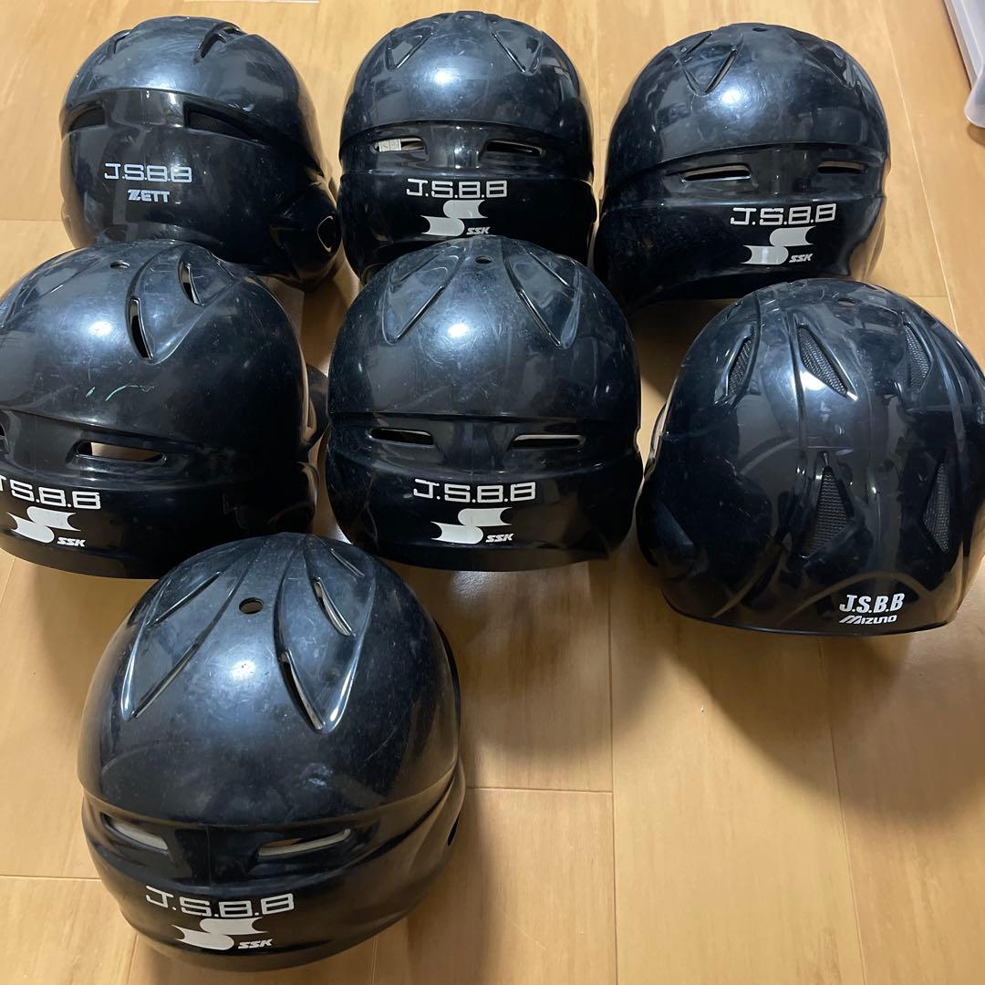 バッター用ヘルメット 7個セット Amazon | 野球 ゼット JSBB公認 軟式野球 打者用 ヘルメット 両耳 SG