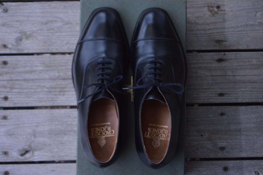 美品　CROCKETT＆JONES　TEMPLE　6.5E　ブラック