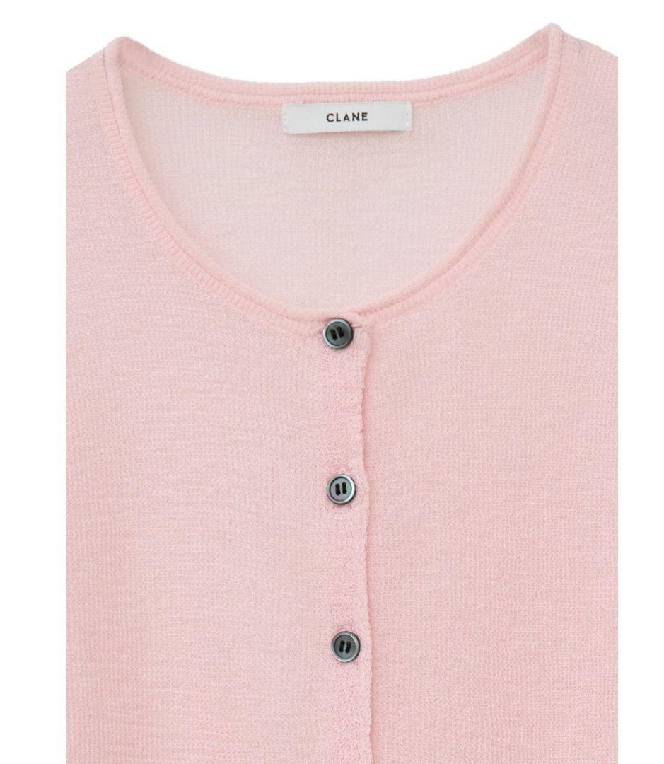 CLANE SHEER ROLLED EDGE KNIT CARDIGAN - メルカリ