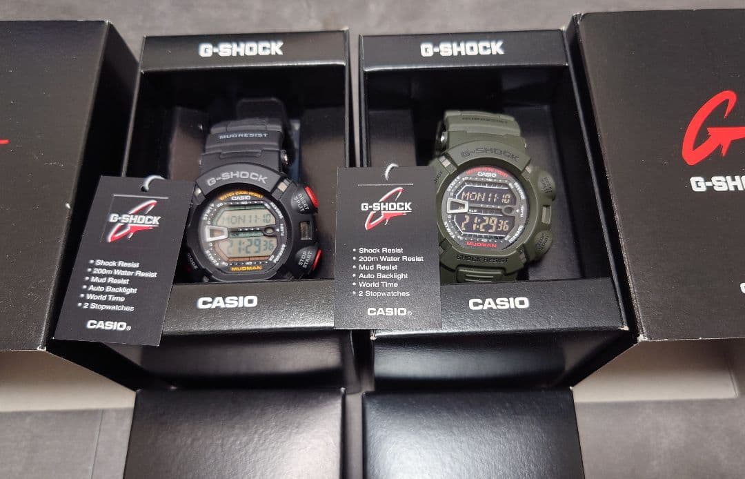 溺*魚様 未使用 G-SHOCK MUDMAN G-9000-1VDR & 3V Amazon.com: Casio G-Shock Mudman Super Dual Illuminator Men's