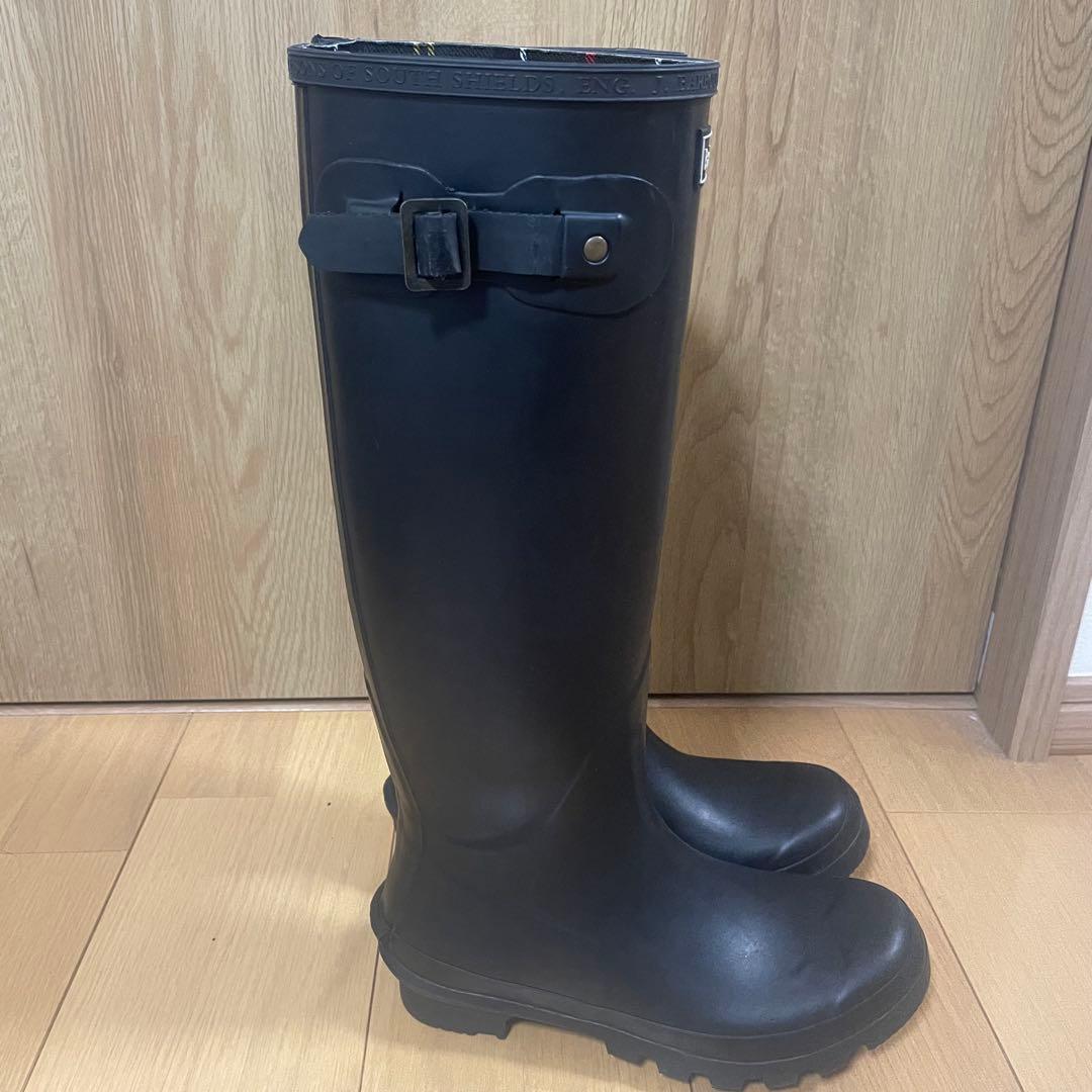 未使用品】Barbour UK4 サイドベルト ロングレインブーツ - メルカリ