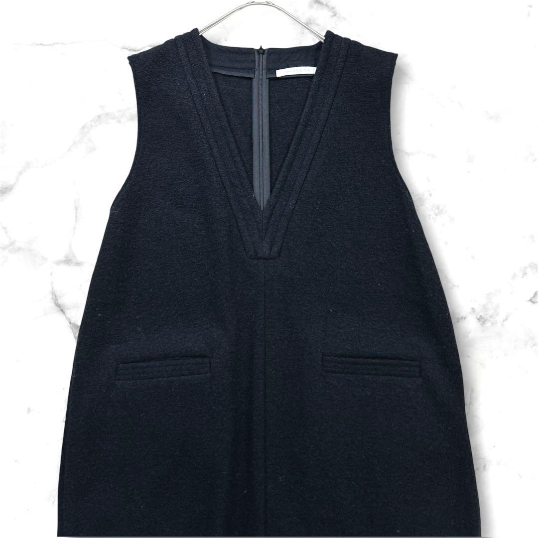 極美品 ギャルリーヴィー ファインブークレー Vネックサロペット