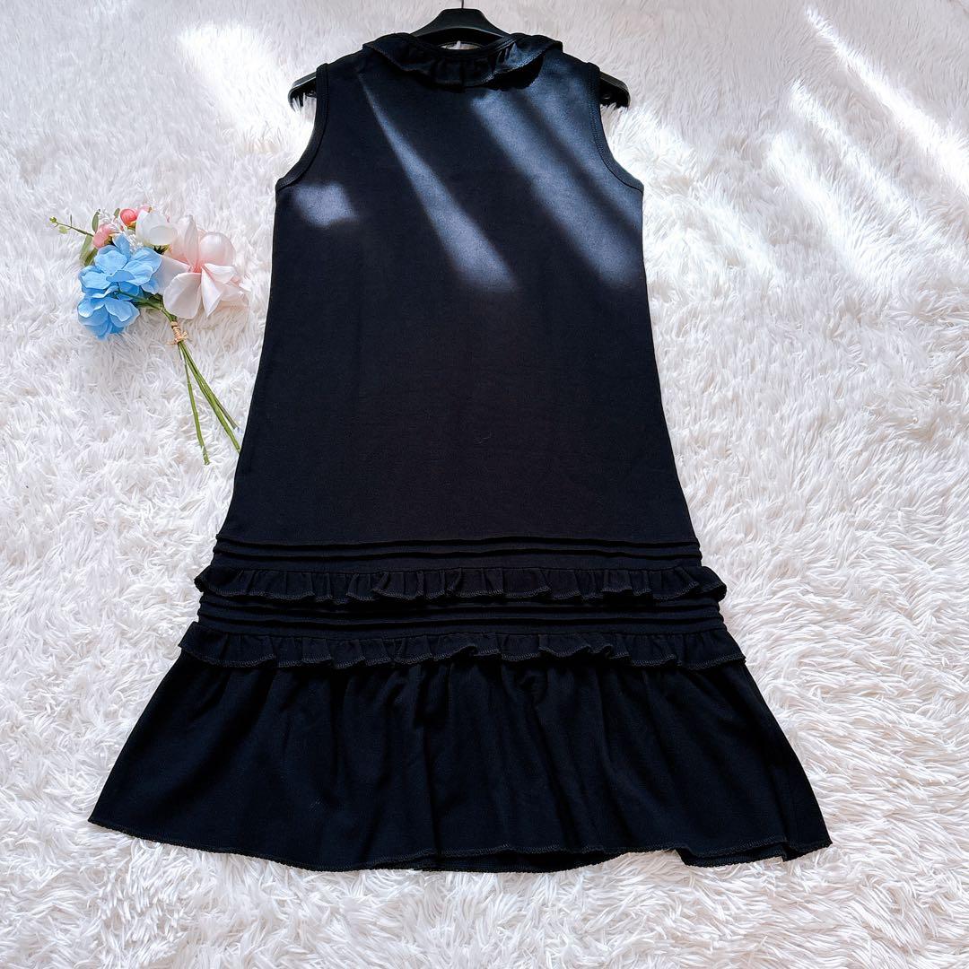 美品♡ レッドヴァレンティノ フリル ドット シースルー ノースリーブ