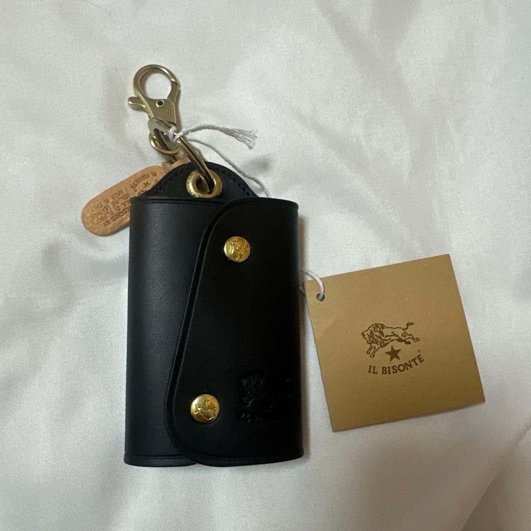 IL BISONTE ブラックレザーキーケース IL BISONTE / ORIGINAL LEATHER / KEY CASE（キーケース/キー