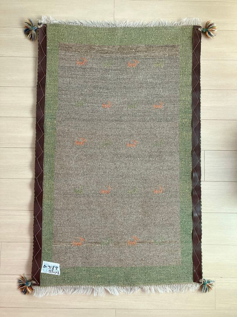 みこさん様専用ギャベ✳︎ペルシャ絨毯 イラン ギャッベ ラグ 121×76 cm