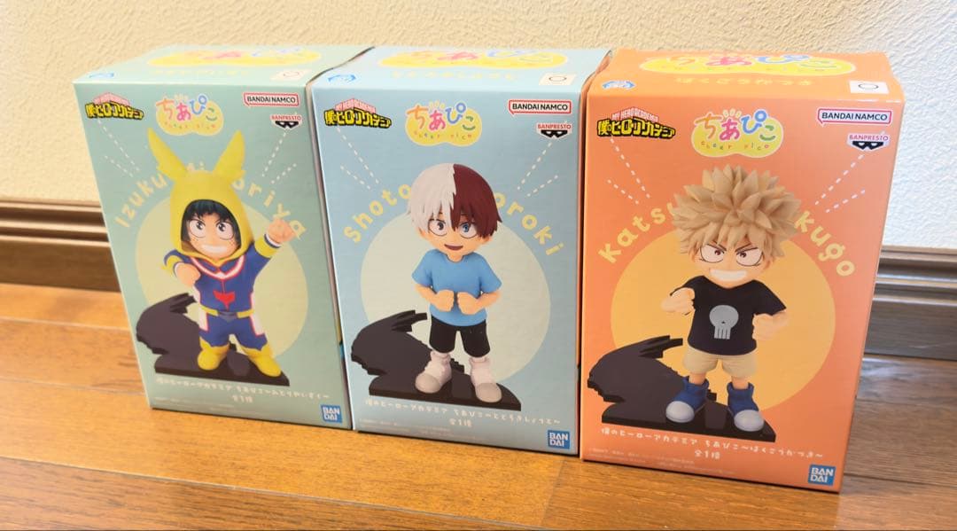 【2/12まで値下げ】僕のヒーローアカデミア ちあぴこ 3人セット 僕のヒーローアカデミア ちあぴこ フィギュア 緑谷出久 爆豪勝己 轟焦