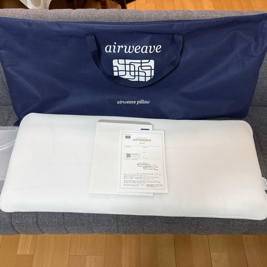 新品同様　airweave pillow スリム　保証書収納バッグ付　田中みなみ 新品同様 airweave pillow スリム 保証書収納バッグ付 田中みなみ