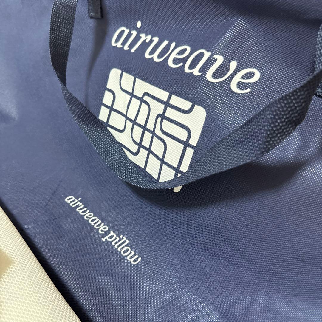 新品同様 airweave pillow スリム 保証書収納バッグ付 田中みなみ
