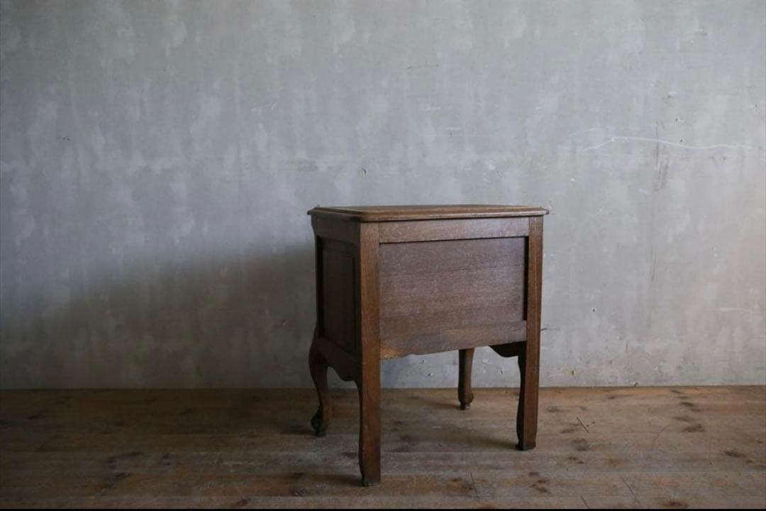 フランスアンティーク猫脚3杯ドロワー/木製チェスト/タンス飾り棚