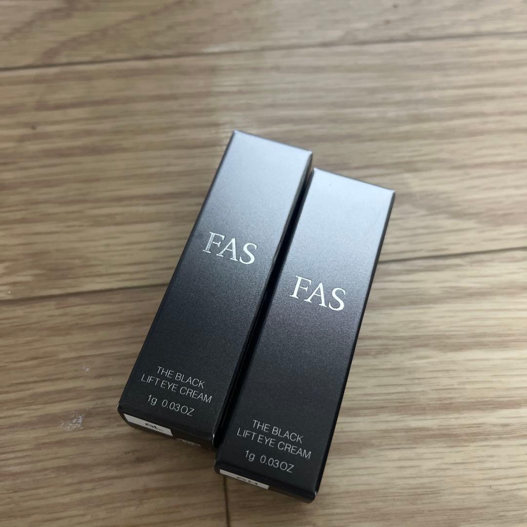未開封◎FAS ファス ザ ブラック リフト アイ クリーム 1g 2本 - メルカリ