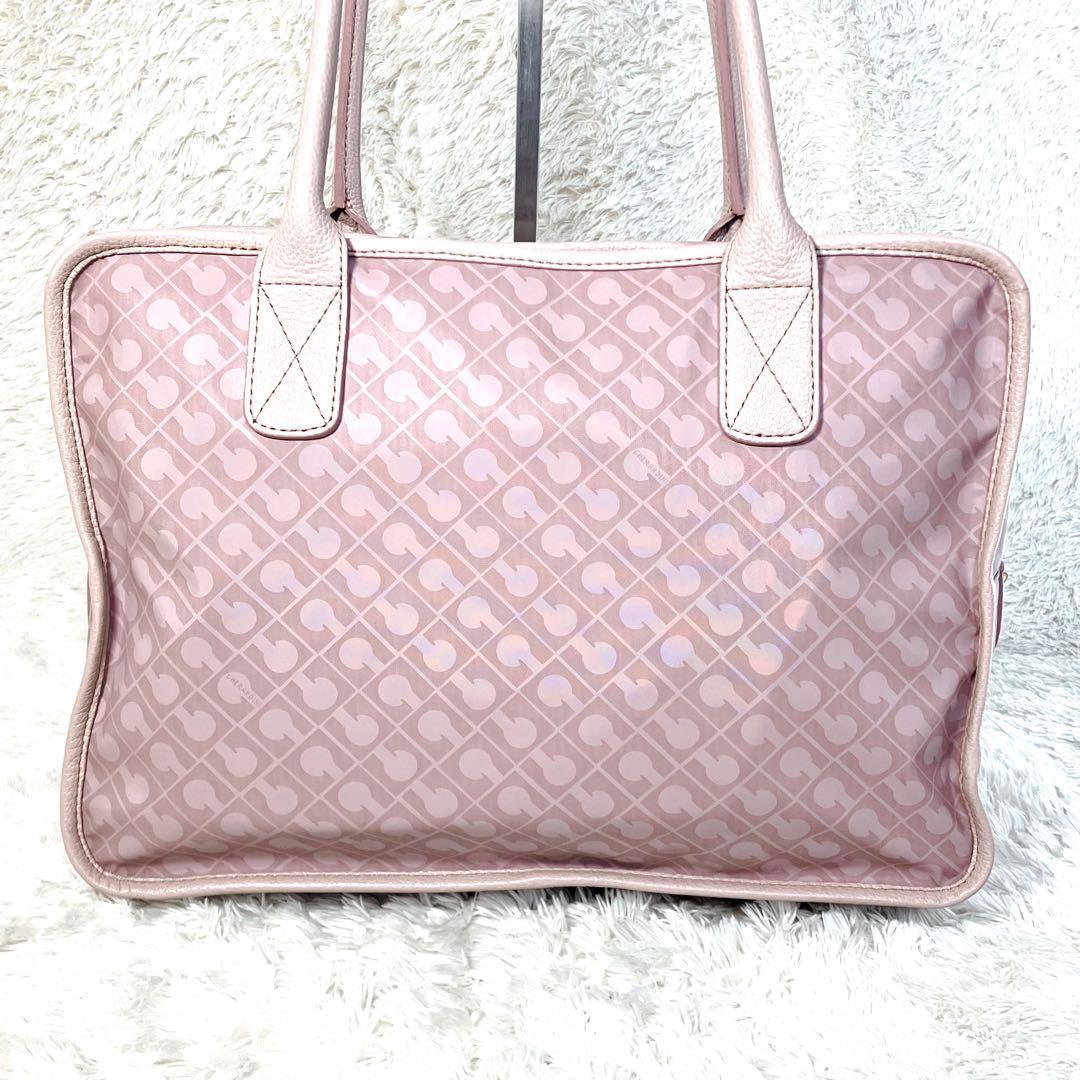 ゲラルディーニ ソフティ トートバッグ ハンド 総柄 ダブルポケット