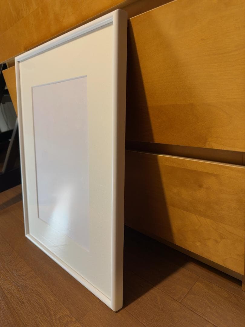 水彩・デッサン額縁大衣判4枚セット（桜カマボコ）ホワイトシンプル