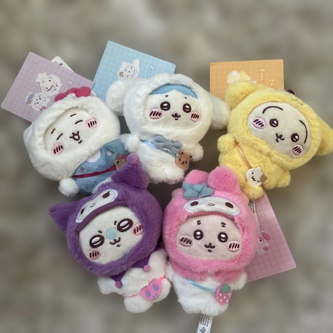 ちいかわ サンリオ コラボ マスコットホルダー コンプリートセット