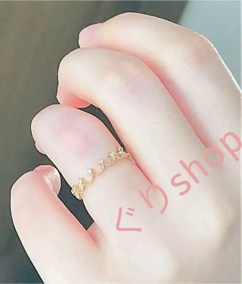 ete K10 YG レイヤード クラウンリング 9号 - メルカリ