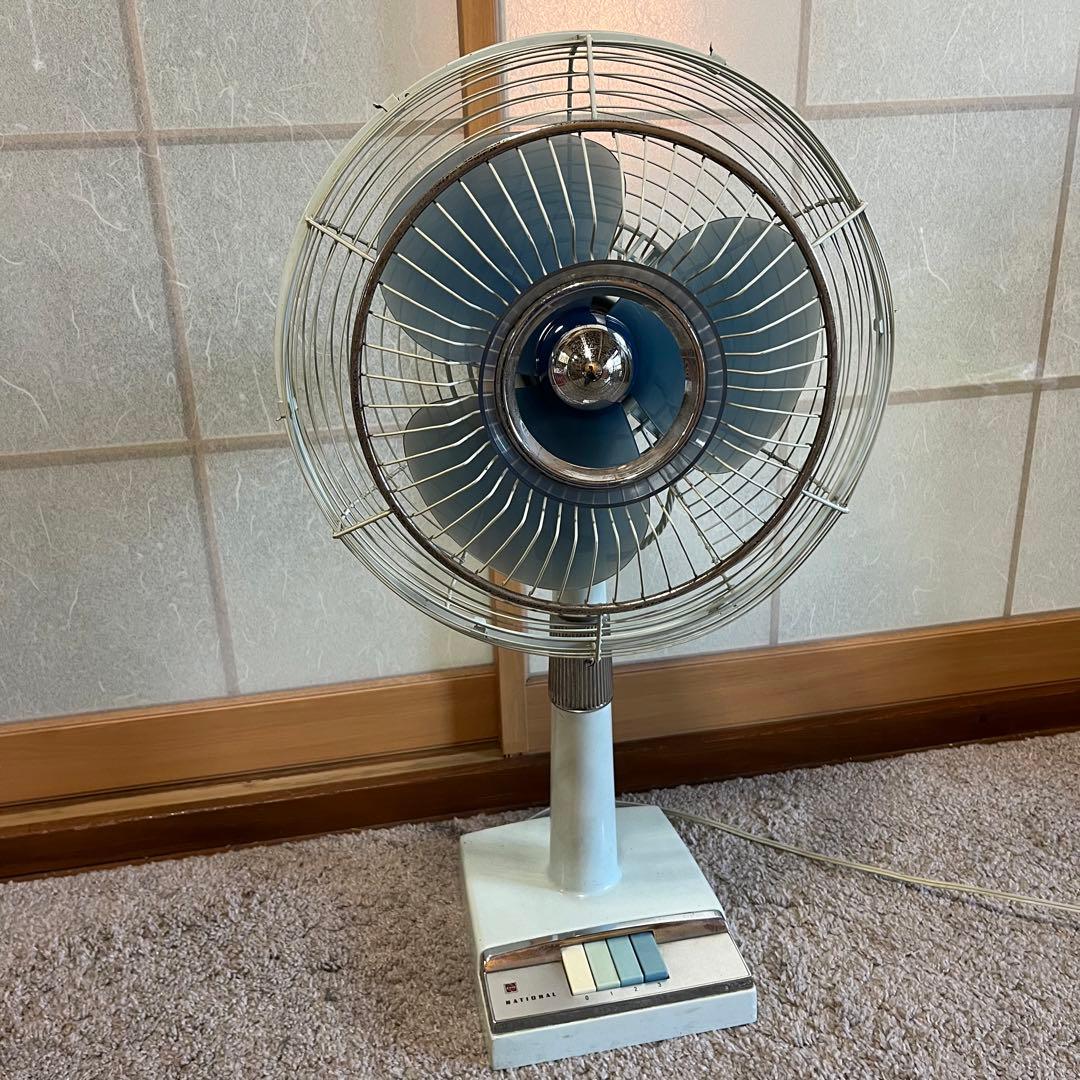 N*g様 昭和レトロ　ナショナル扇風機　水色30cm　ファン レトロ扇風機 NATIONAL ELECTRIC FAN〜 ナショナル エレクトリック