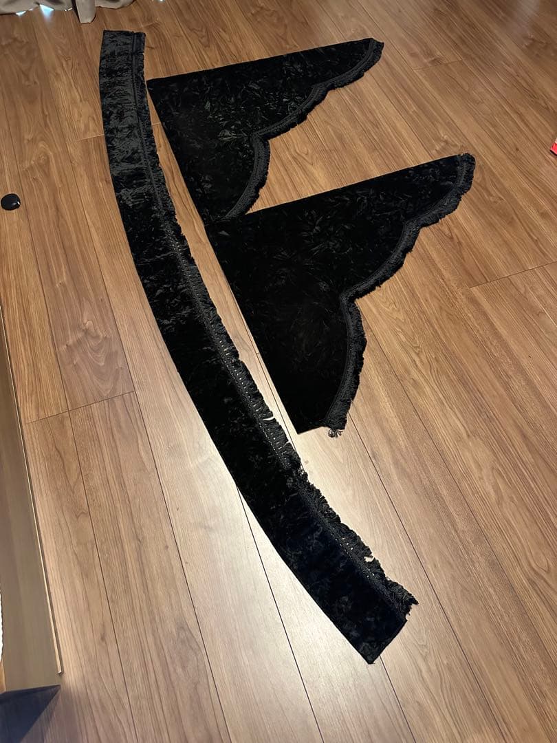 雅 チンチラ ブラック フロント サイド カーテン トラック 雅 チンチラ サイドカーテン ブラック : トラックショップ