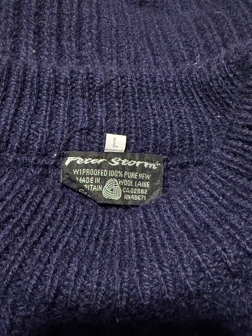 Peter Storm ネイビー Lサイズ ニット　畦編み ピーターストーム（Peter storm） セーター ネイビーの通販 by DKShop