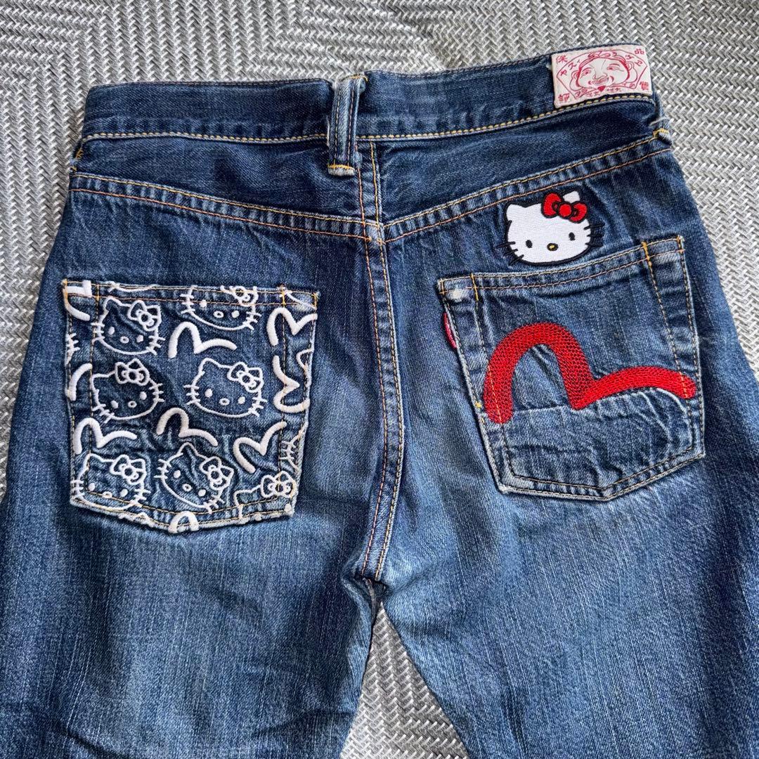 evisu エヴィス ハローキティコラボデニム ジーンズ キッズ サイズ3