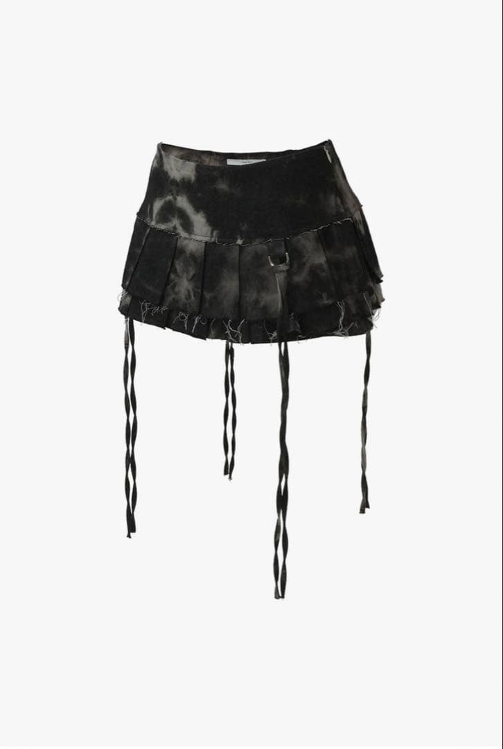 スカート THEREDTHREAD S w pleats crash skirt THEREDTHREAD / ザレッドスレッド】S w pleats crash skirt