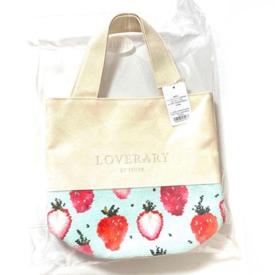 ラブラリーバイフェイラー ストロベリードット トートバッグ ペール