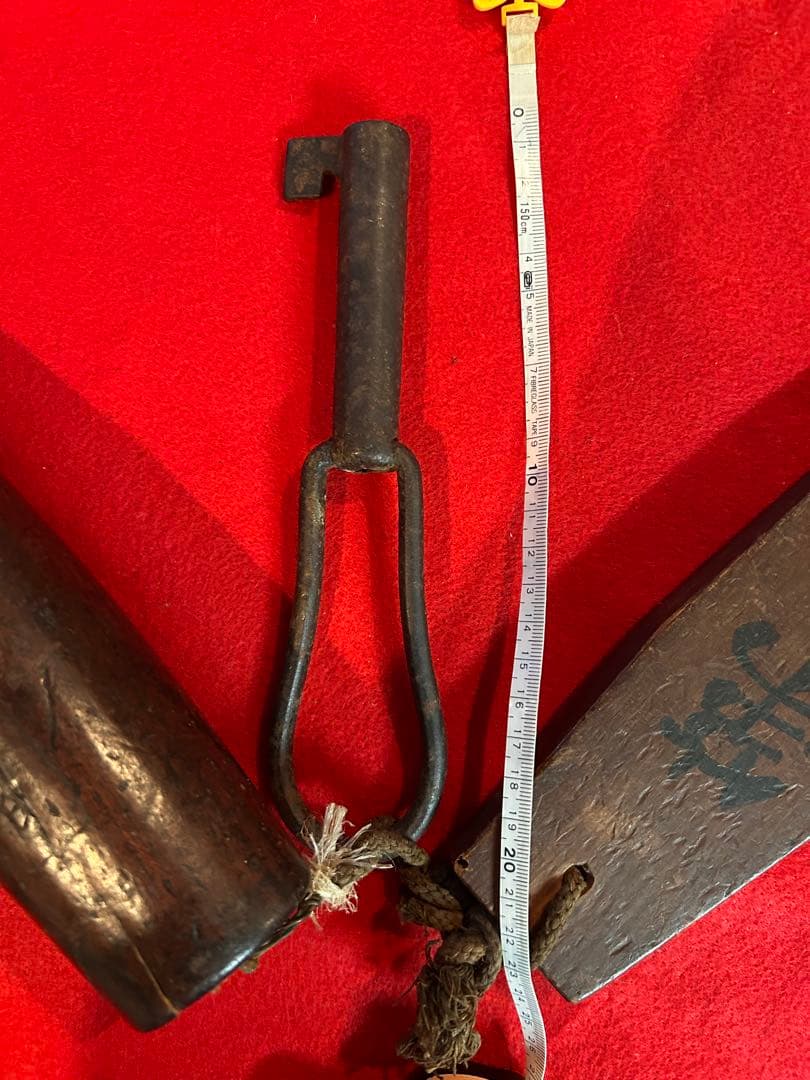 松平家の蔵の鍵 古いカギ 松平氏印 江戸時代 外扉と内扉用 希少の通販