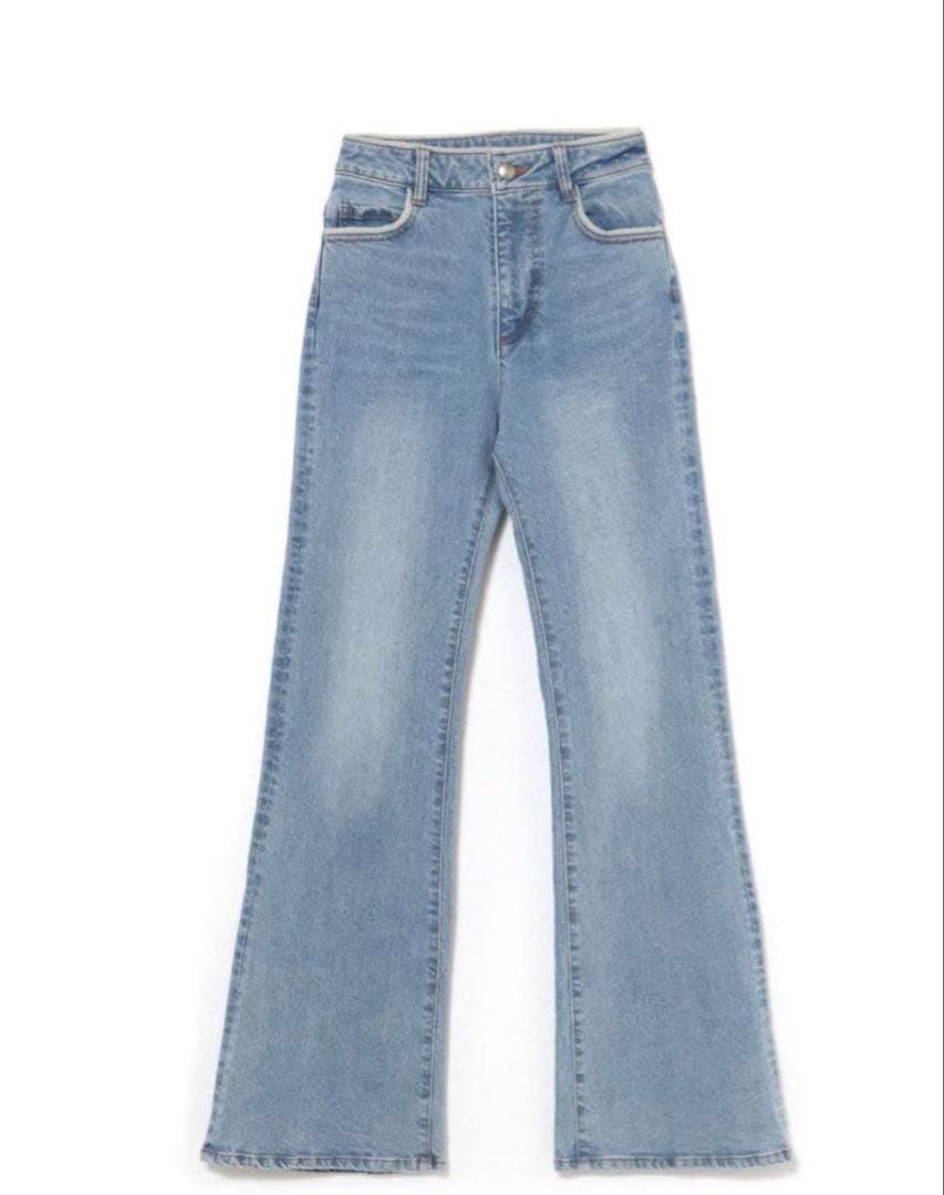 パンツ andmary Heart stitch denim light blue M Heart stitch denim color light blue/blue beige/navy blue size s/m