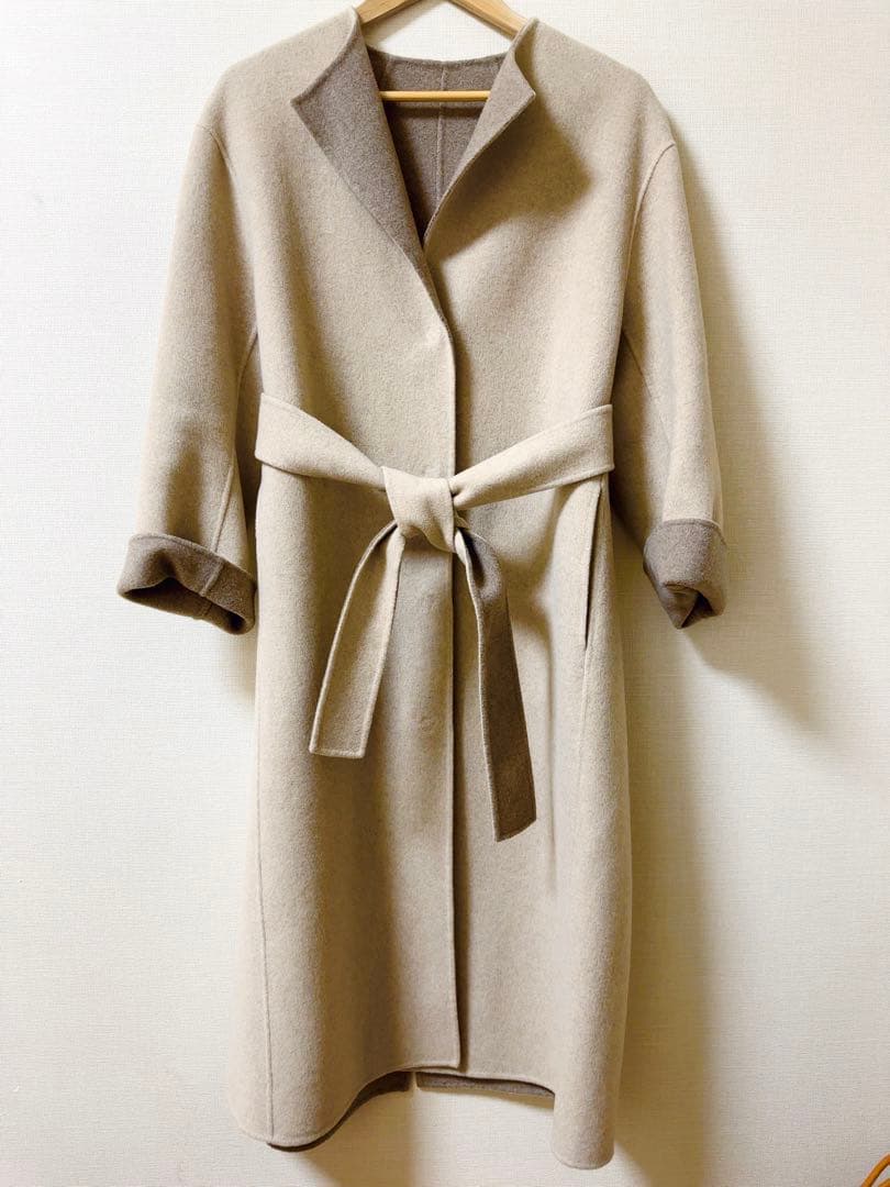 セオリーリュクス カシミヤ混ダブルフェスコート #38 theory luxe