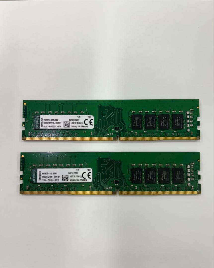 kingston DDR4 8Gメモリ 2枚セット　動作確認済 Kingston DDR4-2400MHz 8GB (4GB×2枚キット) CBD24D4U7S8MB-4 動作確認