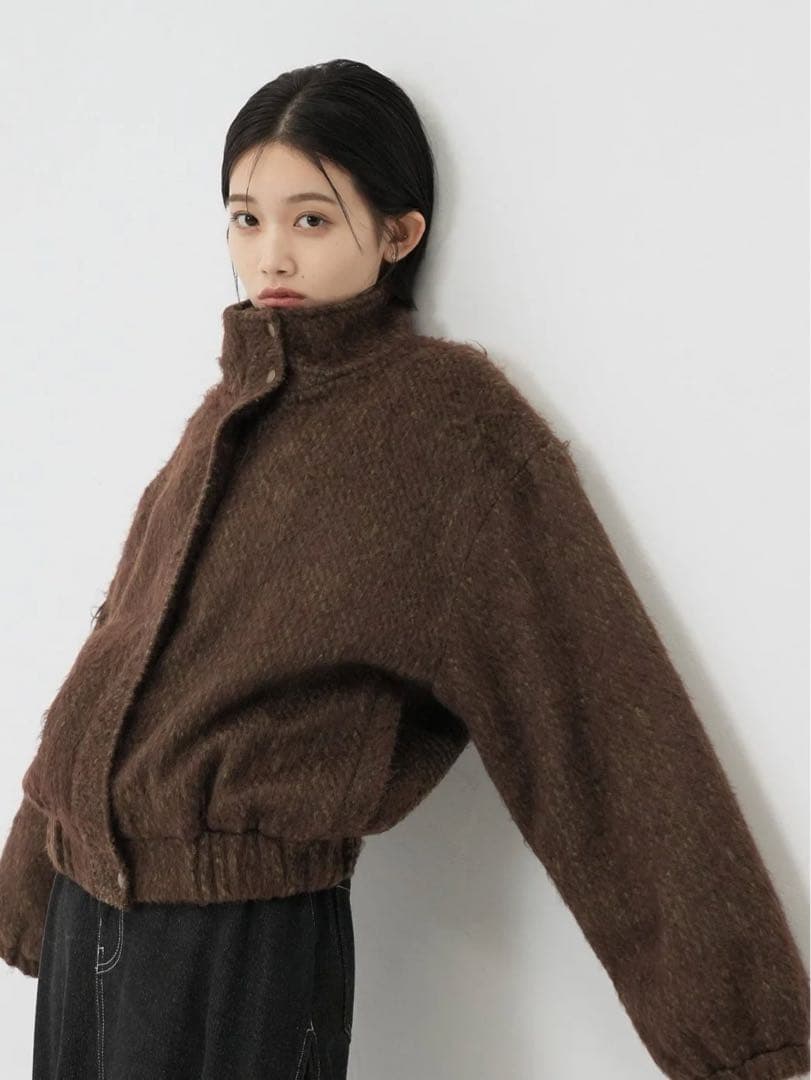ジャケット・アウター Enewdnina mohair wool blouson mohair tuck blouson – enewdnina