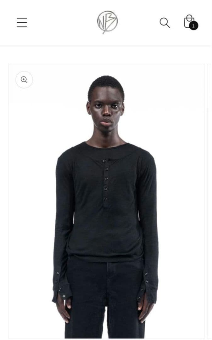 NO/FAITH STUDIOS ダブルレイヤードボタンロングスリーブシャツ JAPANESE DOUBLE-LAYERED BUTTON LONGSLEEVE WHITE – NO/FAITH STUDIOS