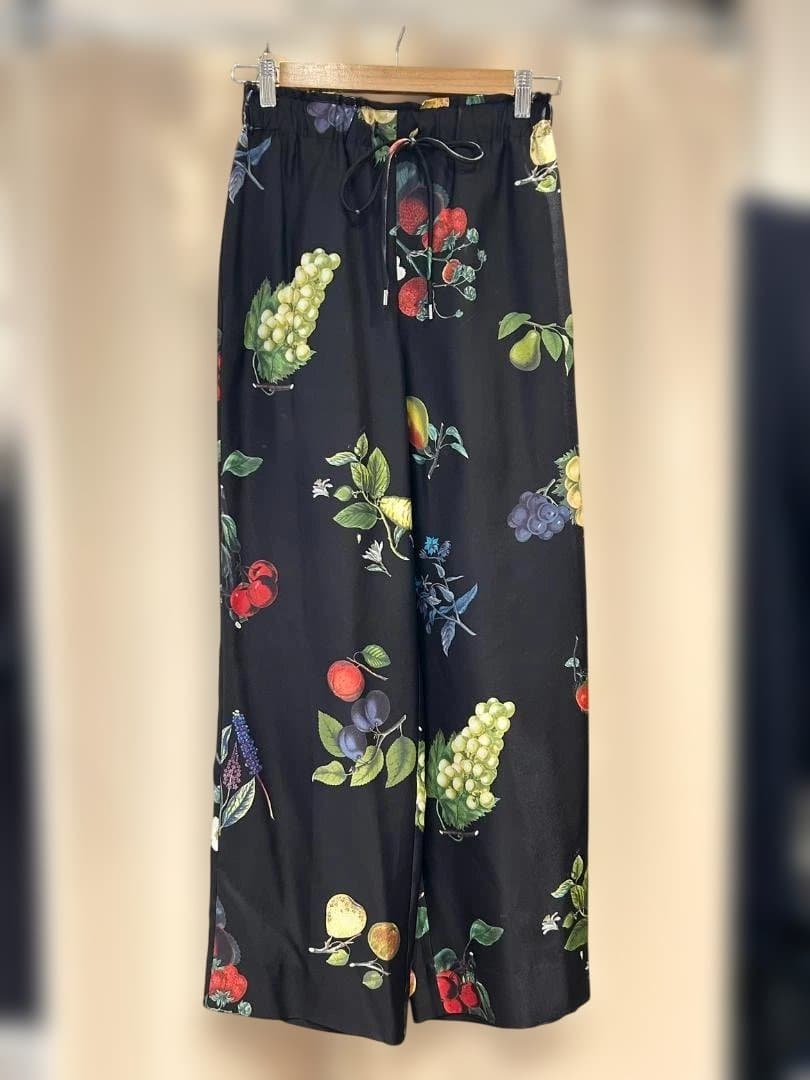 CABaN キャバン シルクツイル HARVEST セミワイドパンツ フルーツ