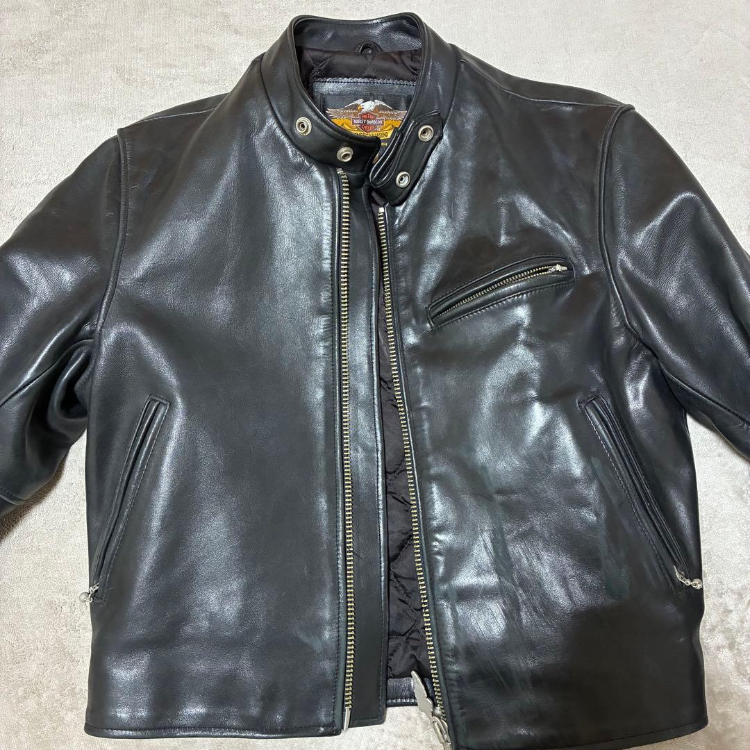 ハーレーダビットソン　古着　革ジャン　ライダース　レザー　Mサイズ　ジャケット Harley Davidson（ハーレー・ダビッドソン） レザージャケット