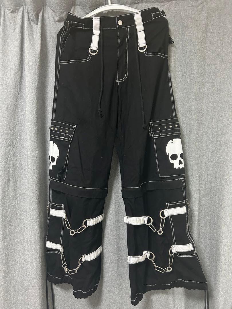 TRIPP nyc パンツ Tripp NYC X-Strap Zip Off Pants [Black/Black] XXS at Amazon Men's