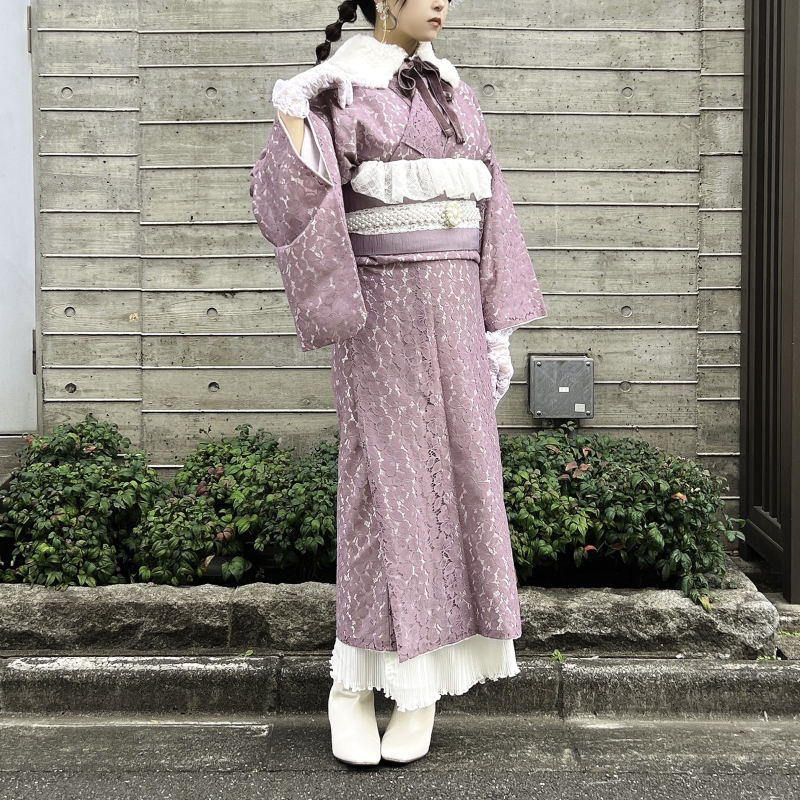 レース着物 マゼンタピンクレース - 雪花美 | minne byGMOペパボ 国内