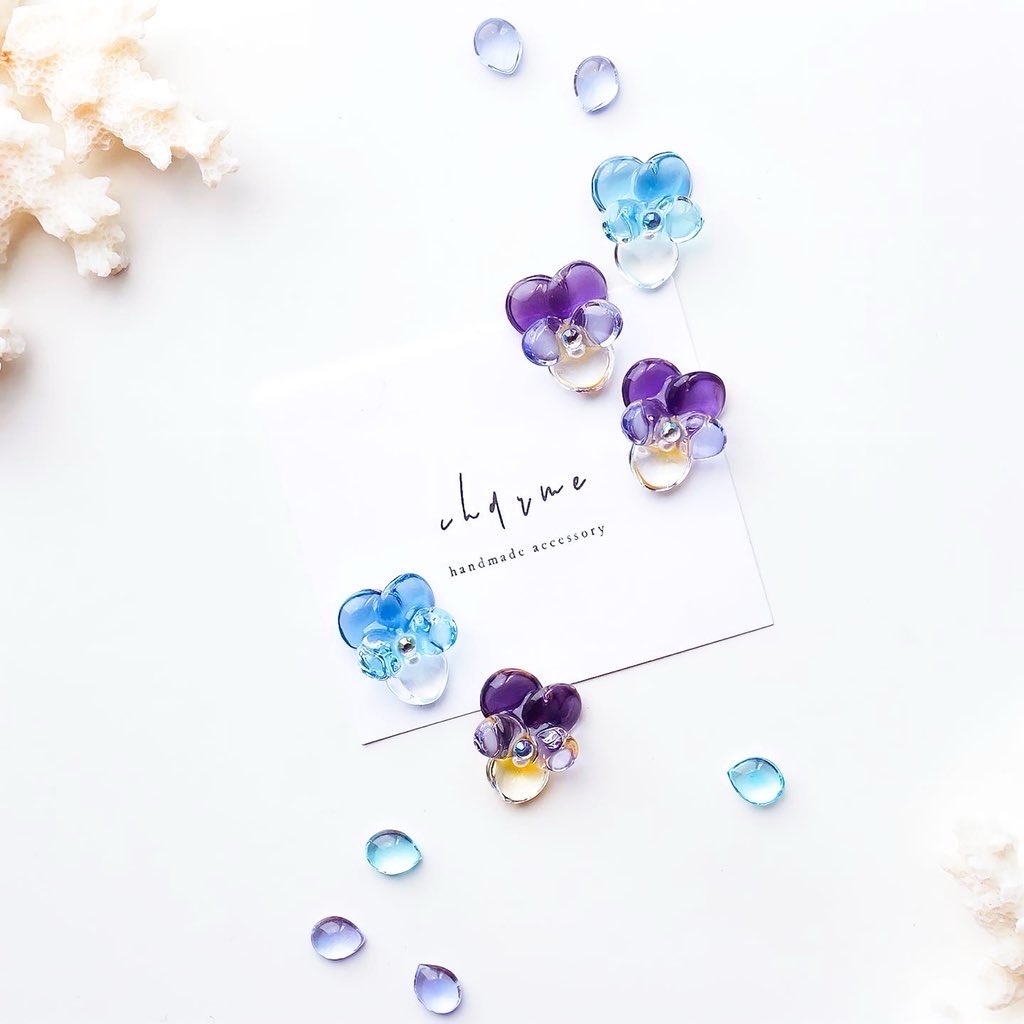 ビオラ - ピアスの人気通販 | minne byGMOペパボ 国内最大級の