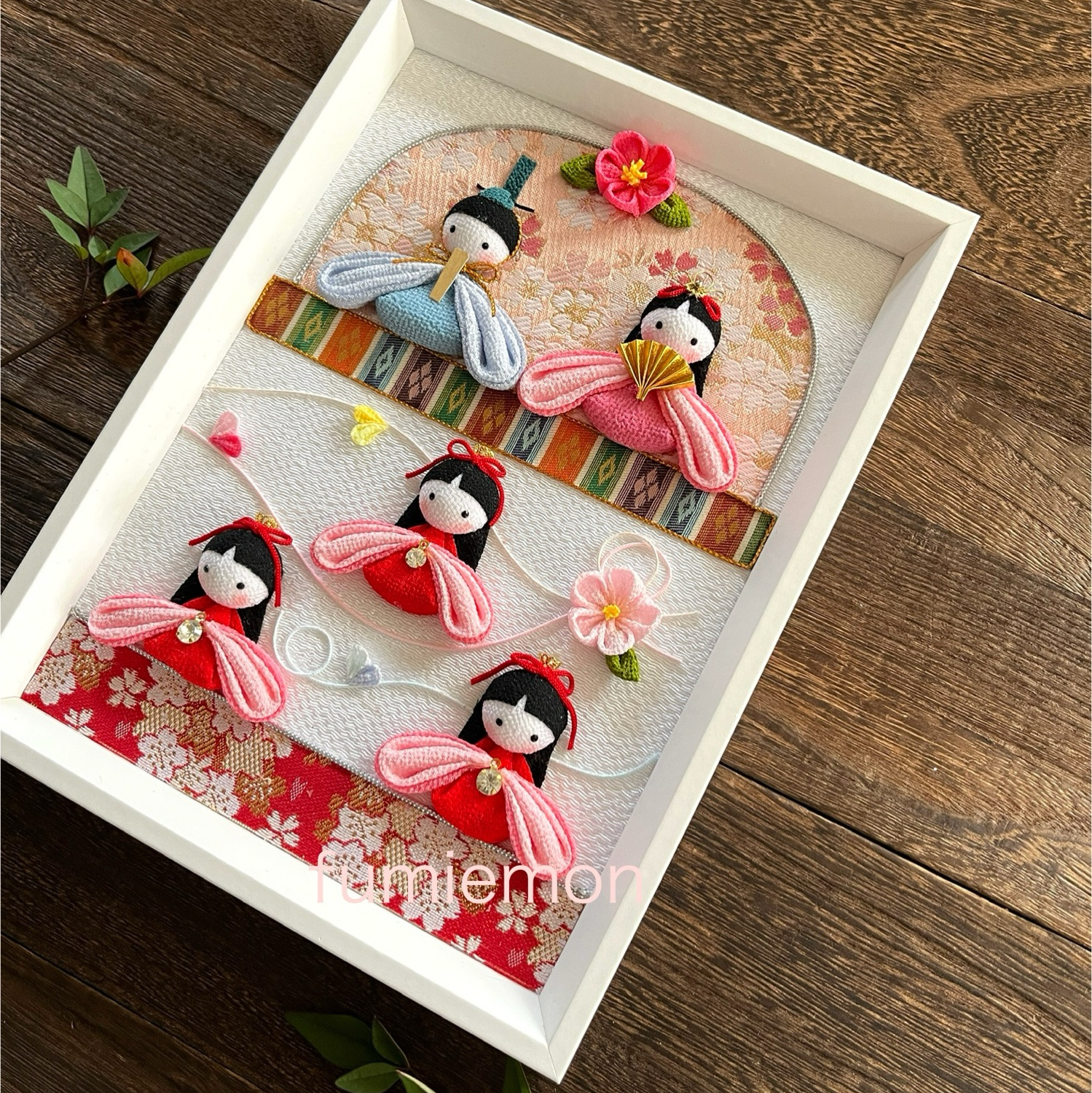 つまみ細工(アレンジつまみ)「桜・さくら」 - FUMIEMON'S GALLERY