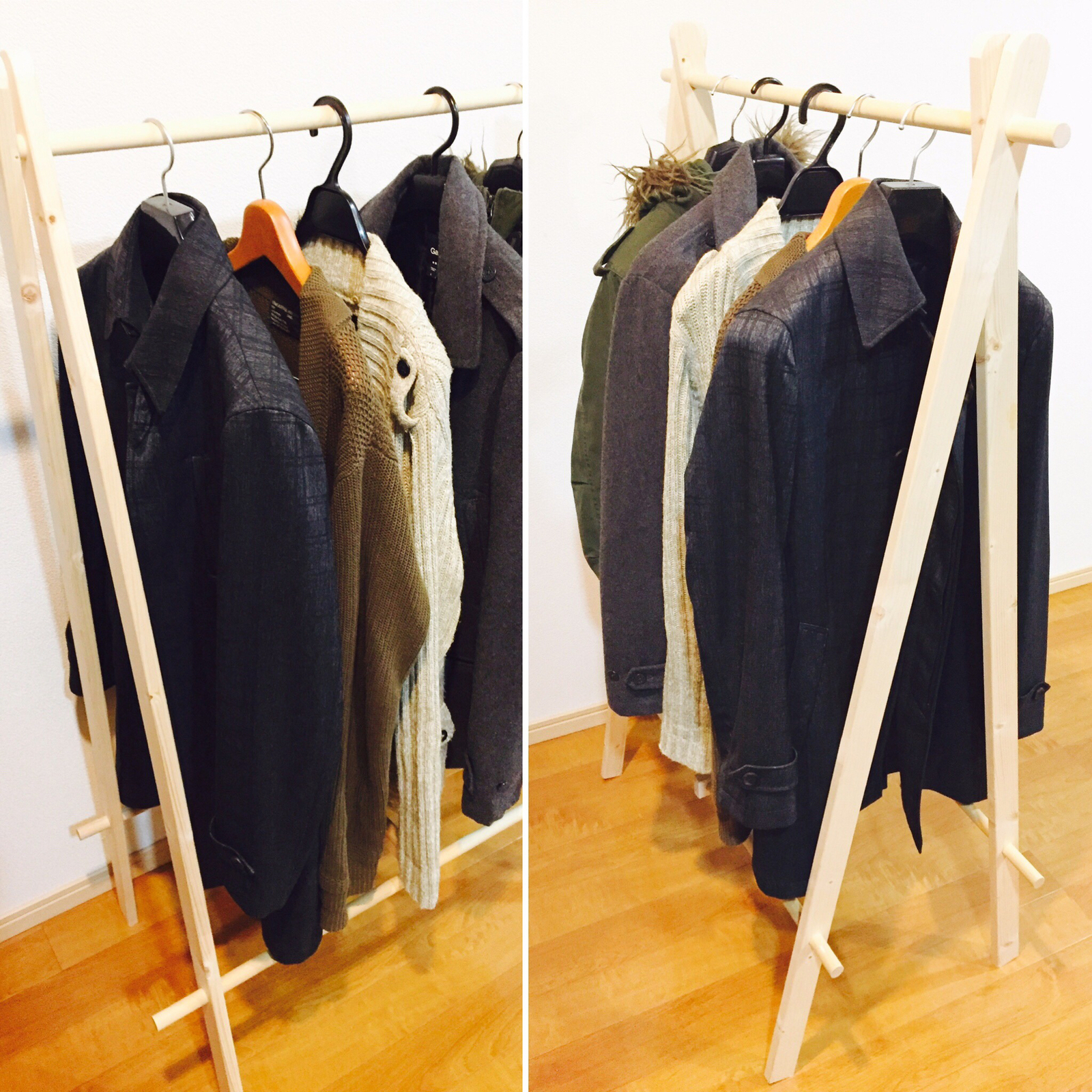 組立自由な軽くてシンプルな貴方好みのハンガーラック - SASHIMONO