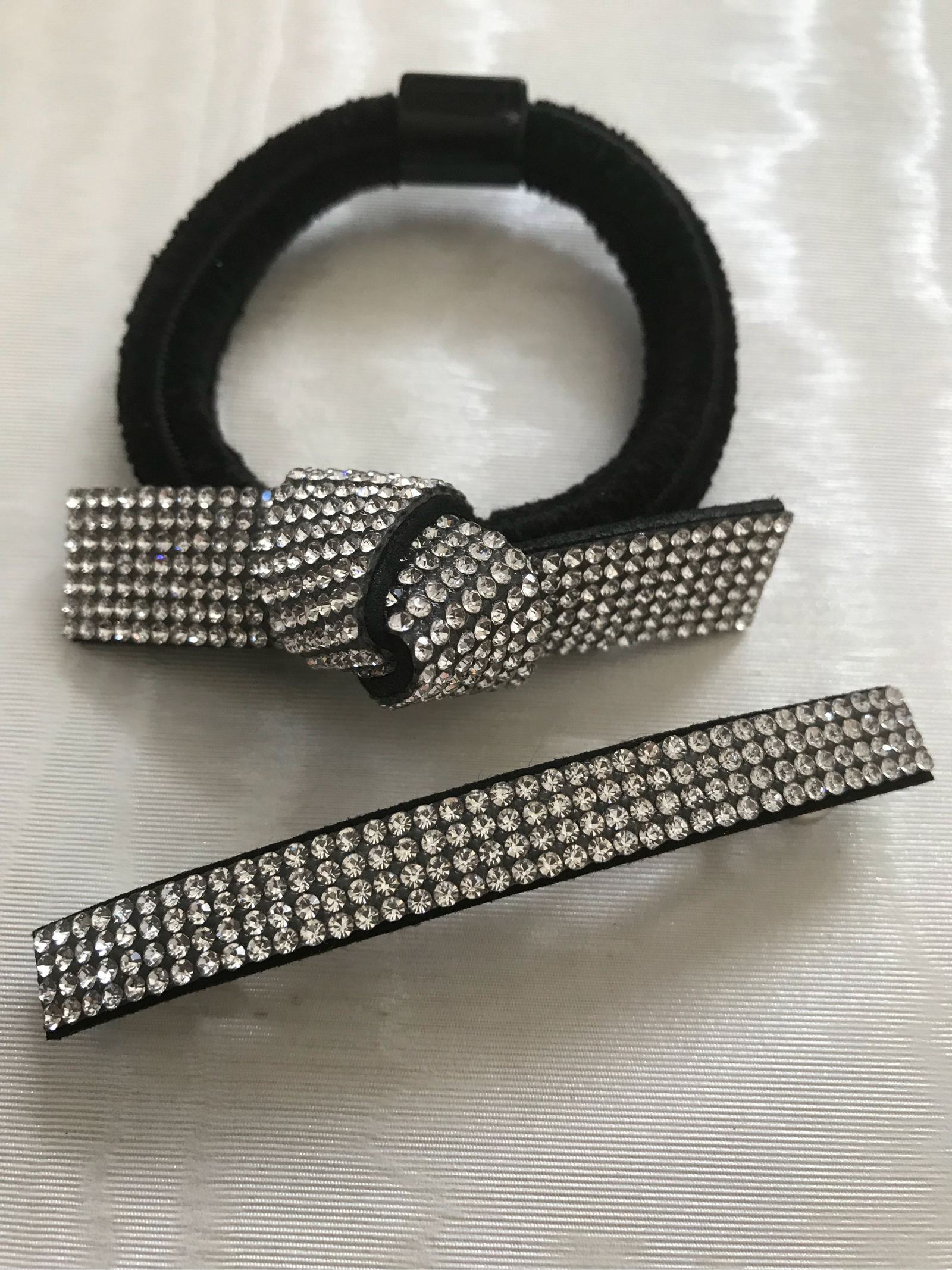 acca アッカ ラインストーン ヘアゴム ドレスポニー ヘアゴム ドレス