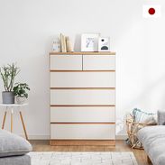 国産チェスト 3段/5段 ハイタイプ ロータイプ リビング収納 [幅80-120