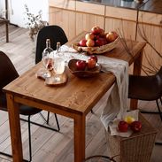 ヴィンテージ調4人掛けダイニングテーブル(ナチュラル) | 【公式