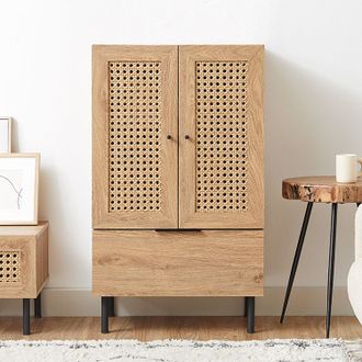 ラタン調 ハイキャビネット[幅60] | 【公式】LOWYA(ロウヤ) 家具